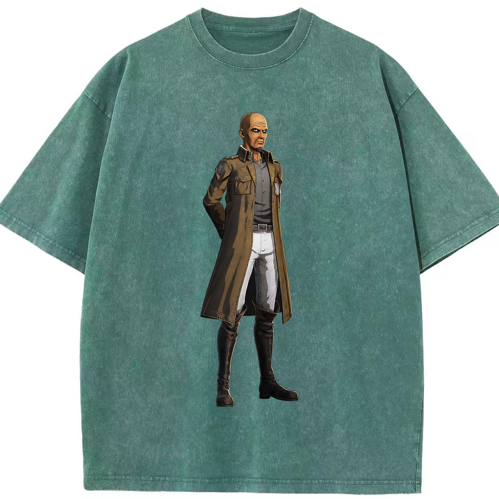 （画像用） 進撃の巨人 Attack on Titan 綿100% ヴィンテージ風 半袖Tシャツ（フロントプリント）